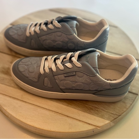 Coach Blue Suede Sneakers with Low-Top Design - Picture 10 of 11